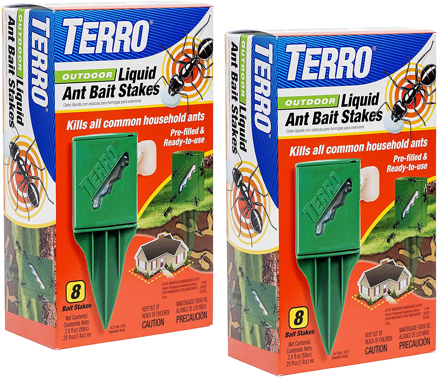 TERRO T1812SR Outdoor Liquid Ant Bait Stakes