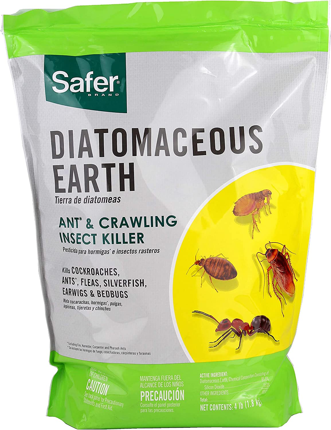 Safer Brand 51703 OMRI Listed Diatomaceous Earth - Ant, Roach