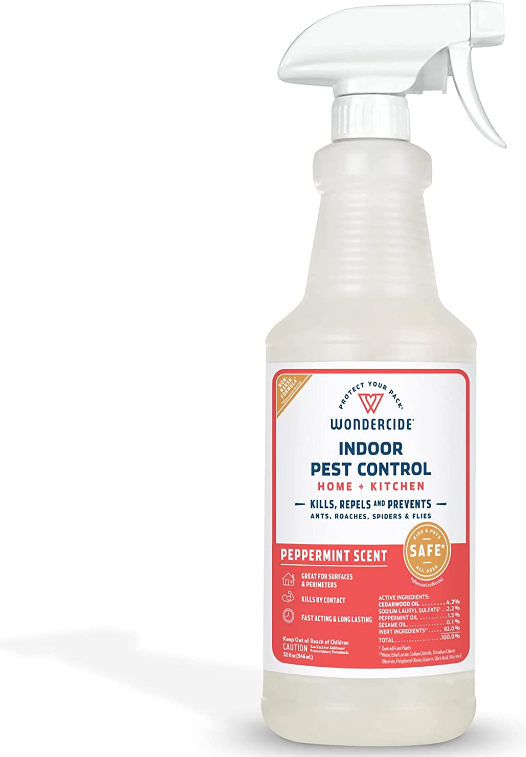 Wondercide Natural Products - Indoor Pest Control Spray for Home and Kitchen - Fly, Ant, Spider, Roach, Flea, Bug Killer and Insect Repellent - Eco-Friendly...